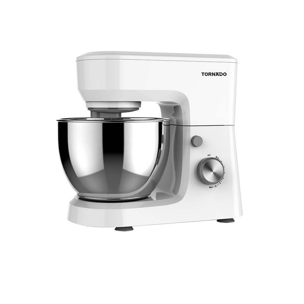 TORNADO Kitchen Machine 600W, 4 Liter Stainless Bowl, White SM-600T
