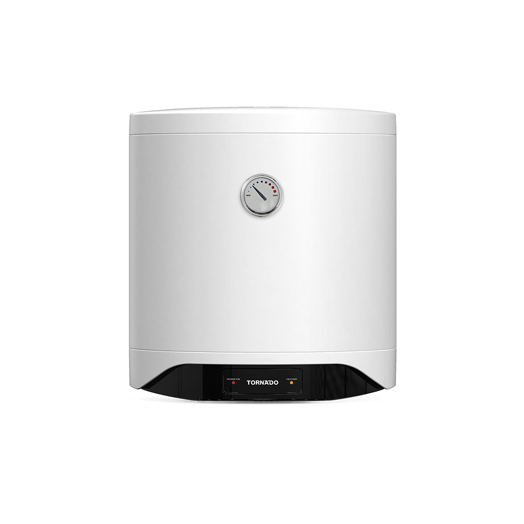 TORNADO Electric Water Heater 30 L , Enamel, LED lamp, White TEEE-30MW