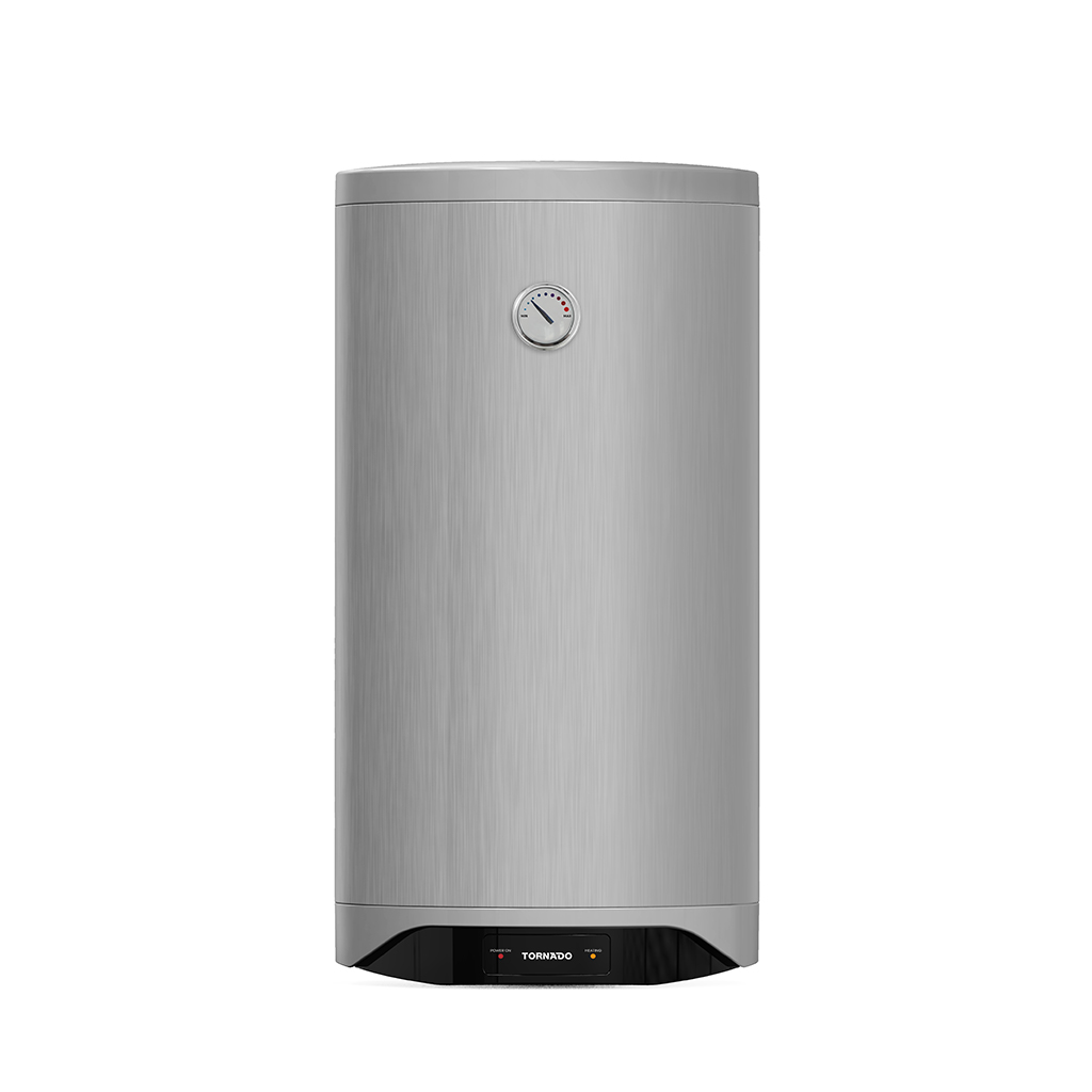 TORNADO Electric Water Heater 80 L , Enamel, LED lamp, Silver TEEE-80MS