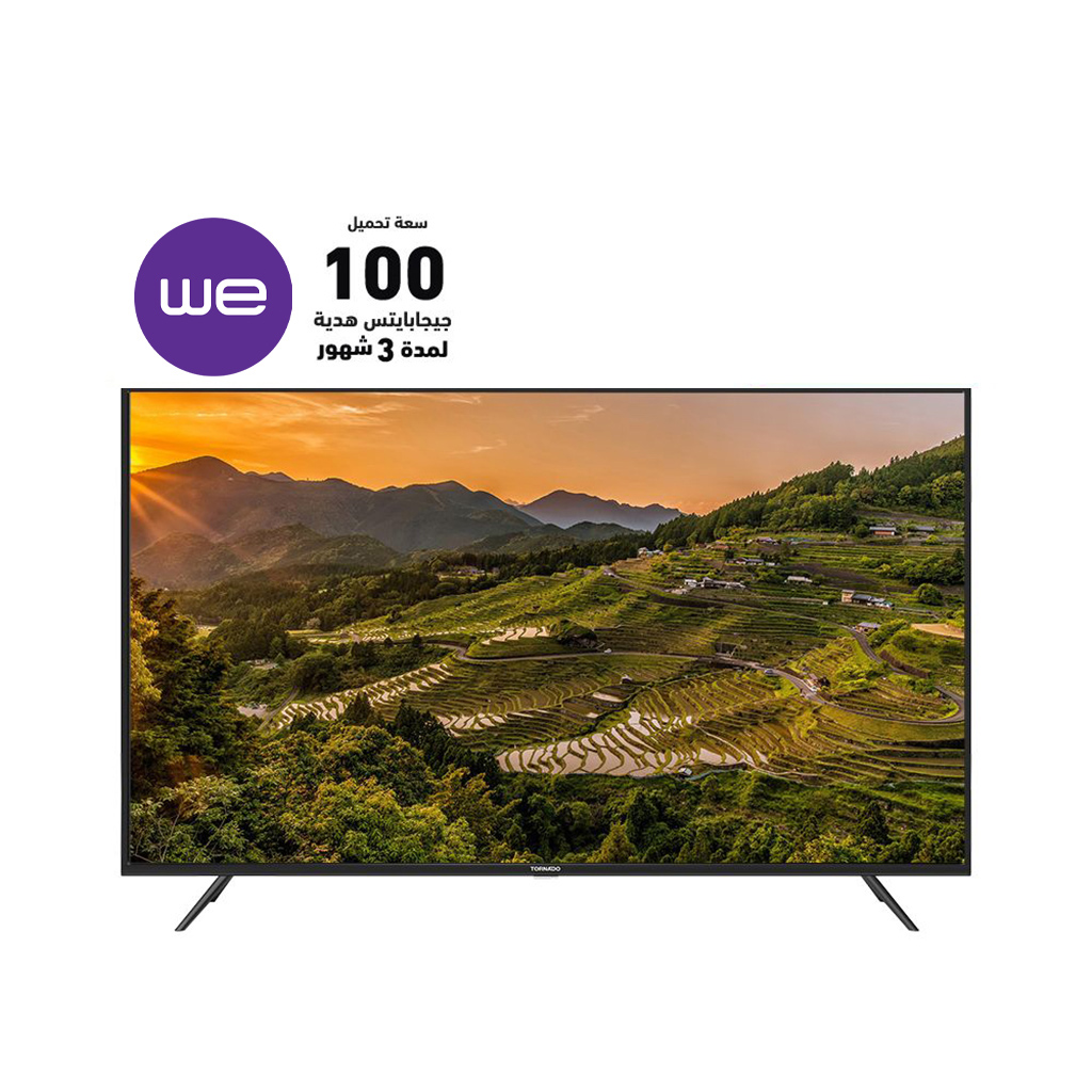 TORNADO 4K Smart DLED TV 50 Inch, WiFi Connection 50US1500E