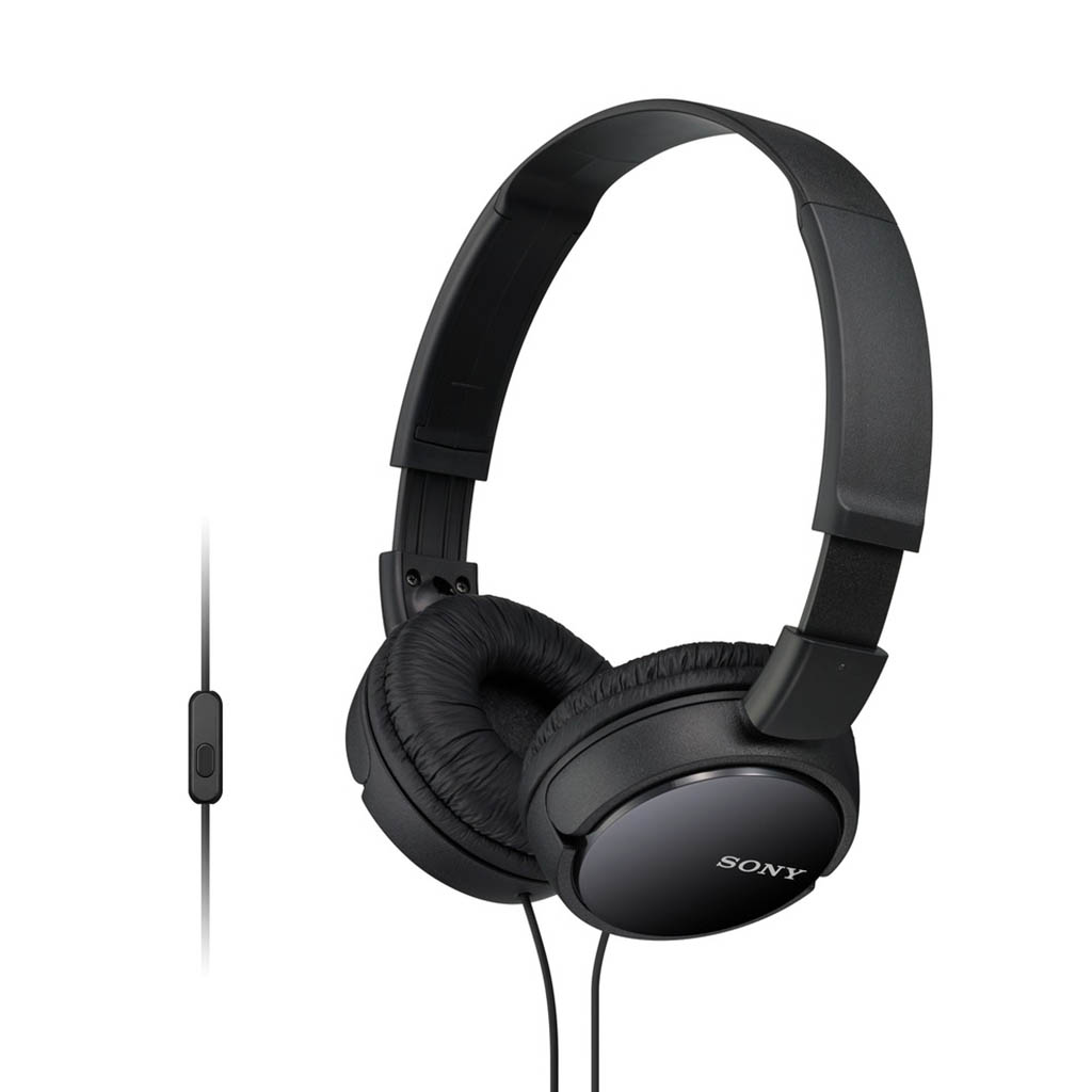 SONY Overhead Headphone Wired, Black MDR-ZX110AP/B
