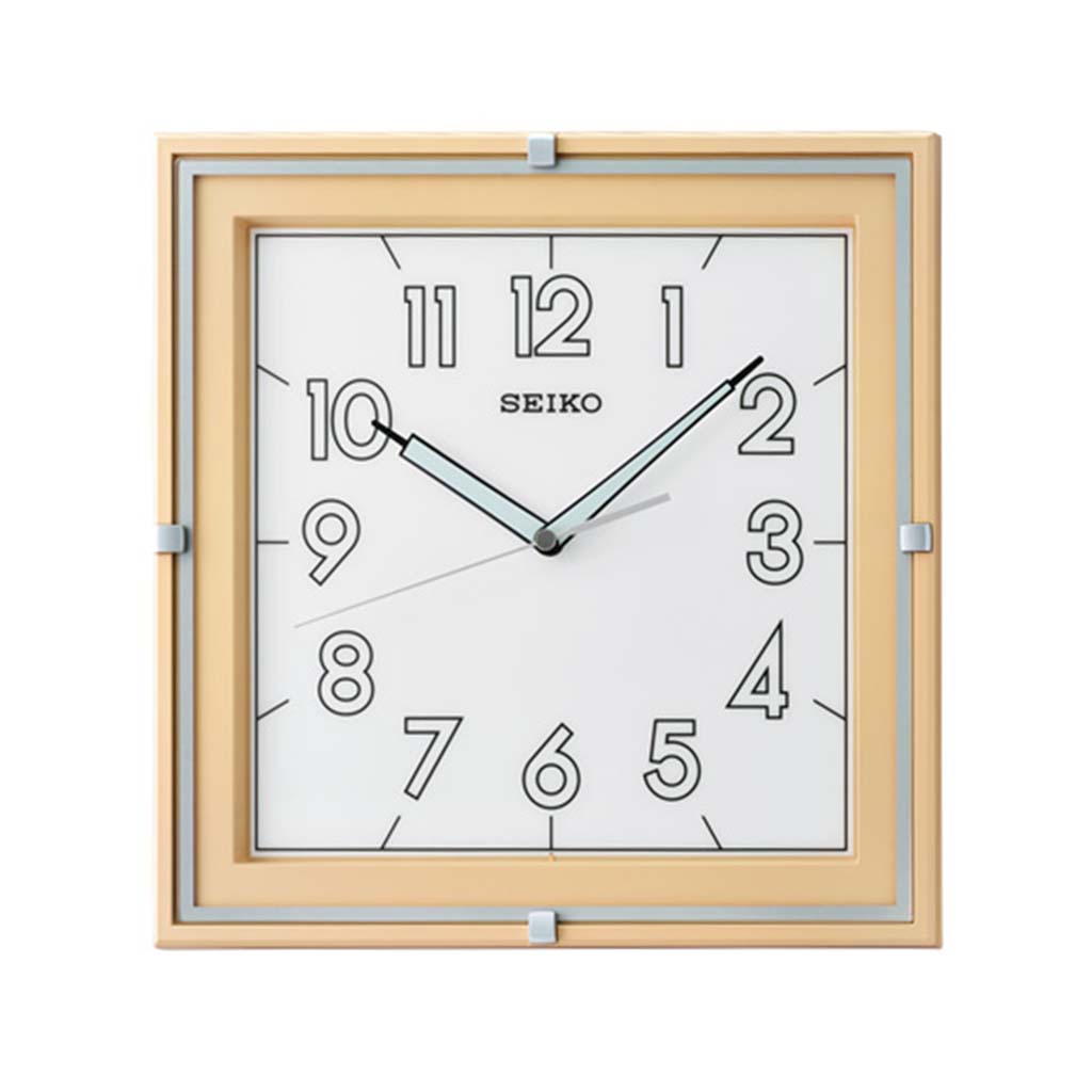 ساعة حائط سيكو برواز بلاستيك QXA758B