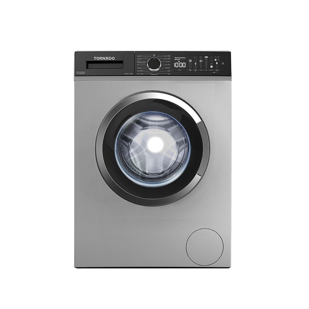 TORNADO Washing Machine Fully Automatic 7 Kg, Silver TWV-FN710SLOA
