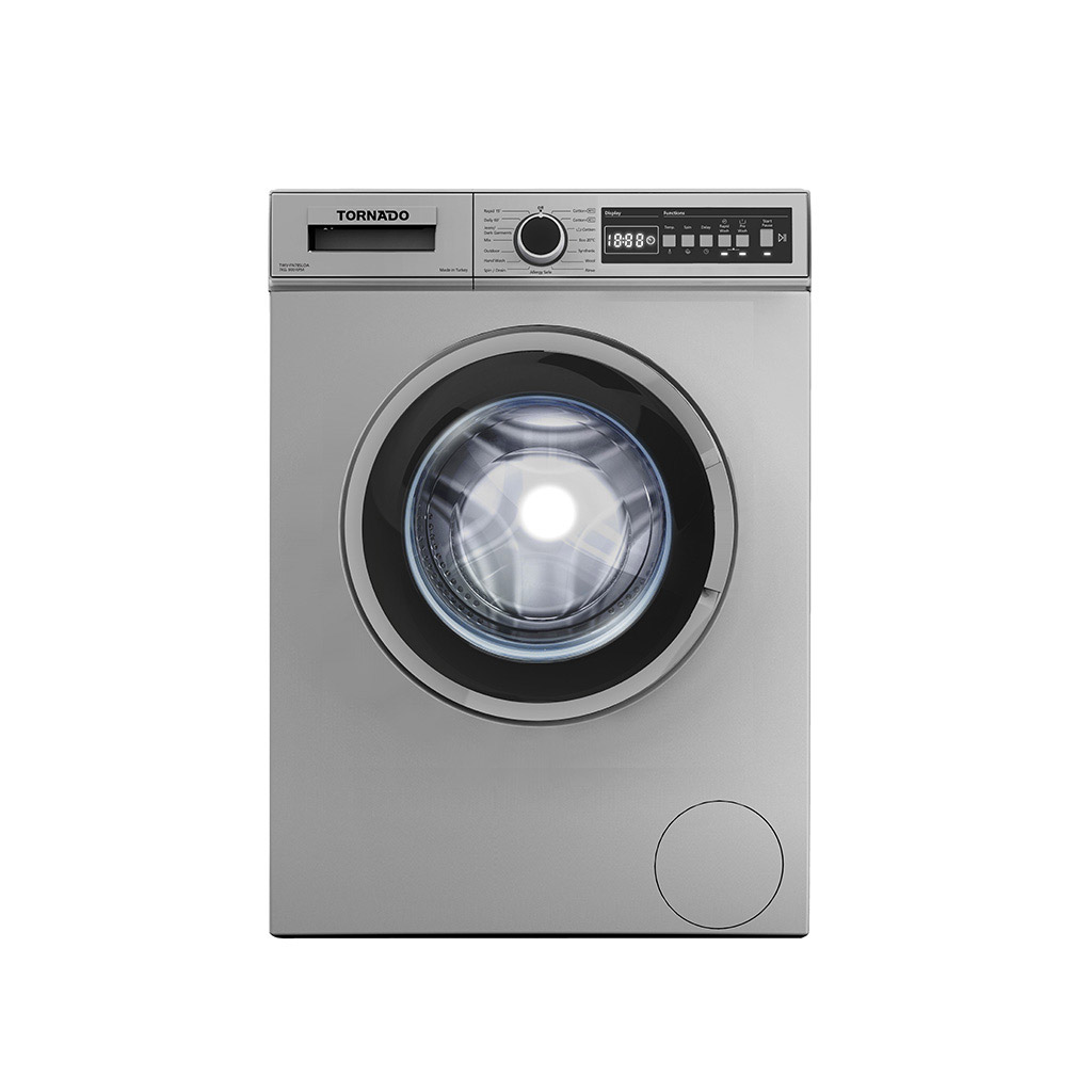 TORNADO Washing Machine Fully Automatic 7 Kg, Silver TWV-FN78SLOA